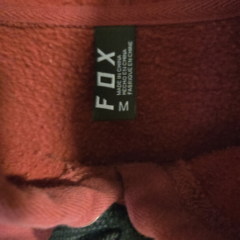 Fox Maroon Hooded Sweatshirt - Picture 3 of 3